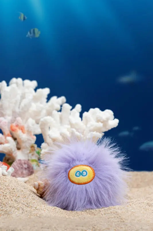 Purple Puff Sea Urchin Toy — photograph 1