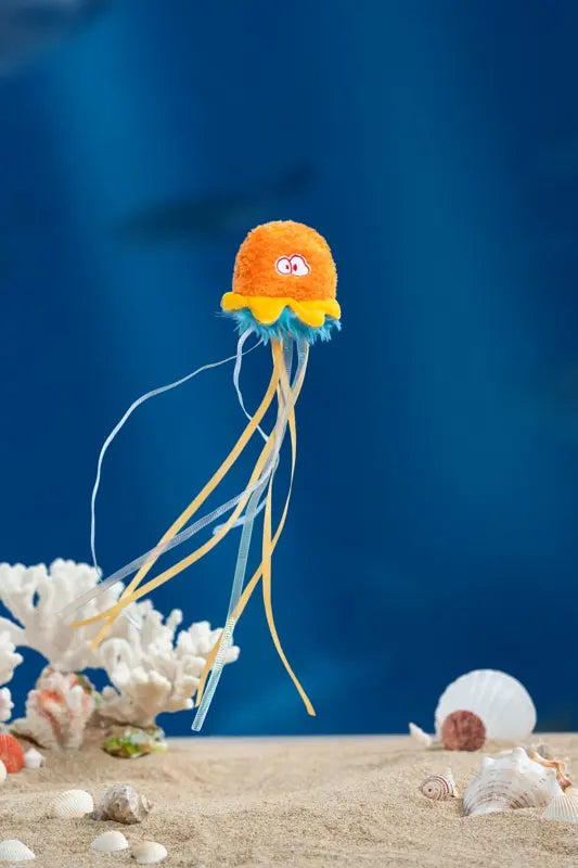 Jingle Bell Jellyfish Cat Toy — photograph 1