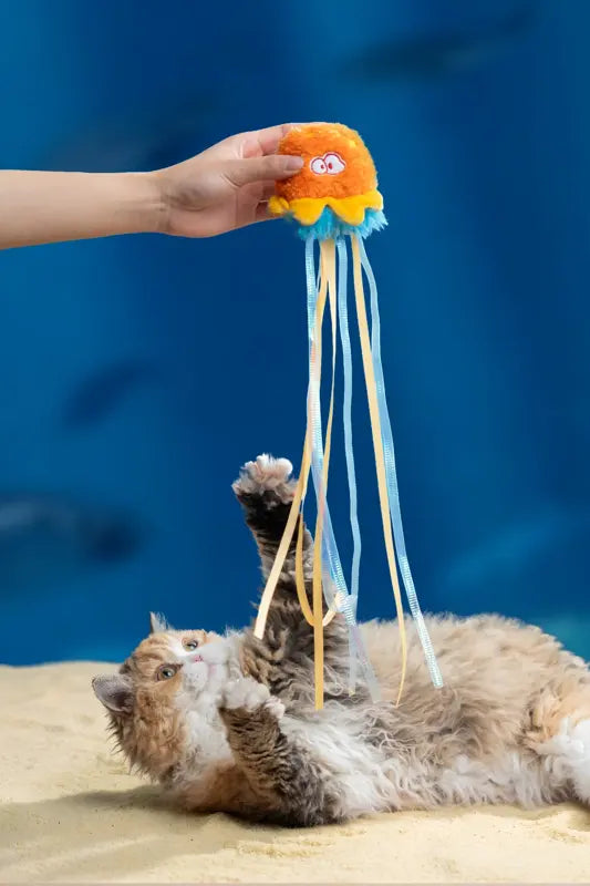 Jingle Bell Jellyfish Cat Toy — photograph 5