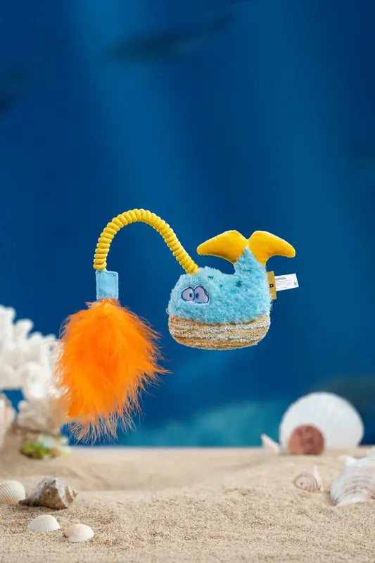 Spring Rope Lanternfish Cat Teaser Toy — photograph 1