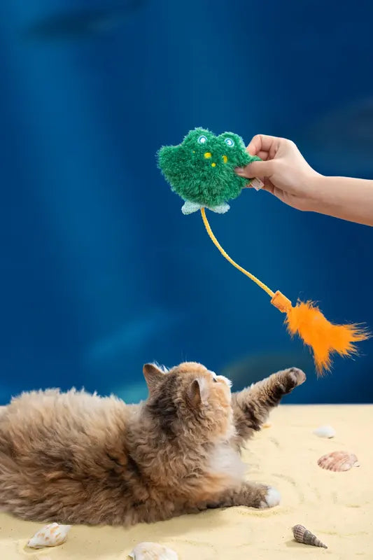 Comet Tail Manta Ray Cat Toy — photograph 1