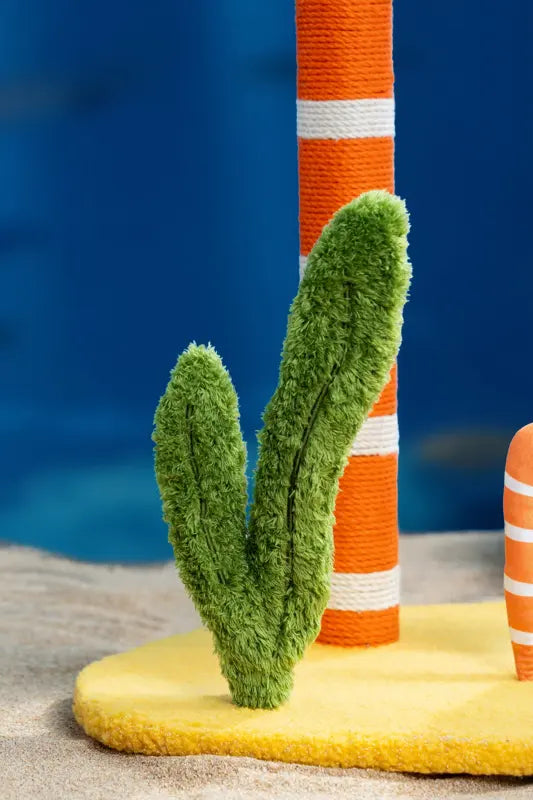 Playful Garden Eel Cat Scratching Post — photograph 5
