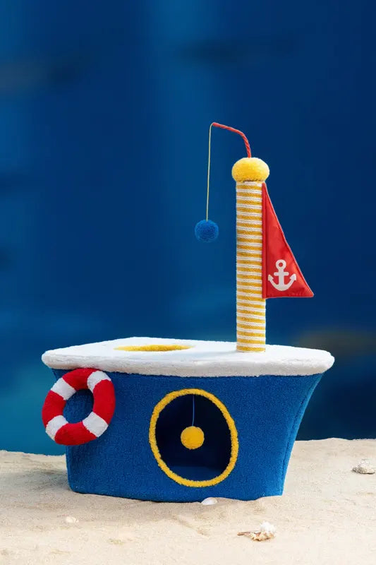 Catch a Wave Sailboat Cat Tree — photograph 1