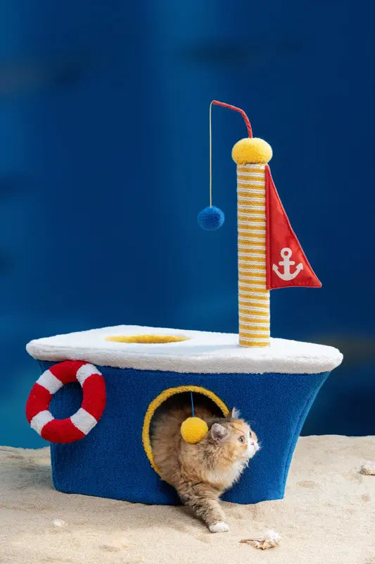 Catch a Wave Sailboat Cat Tree — photograph 5