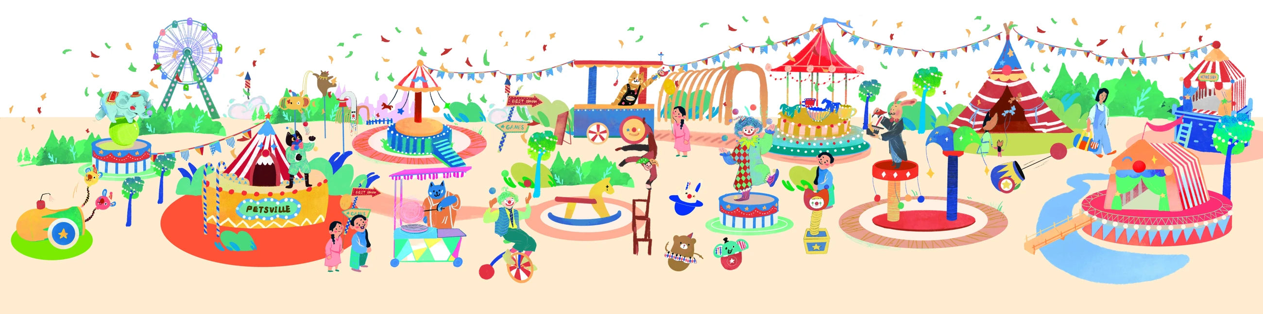 Red Nose Circus illustrated world