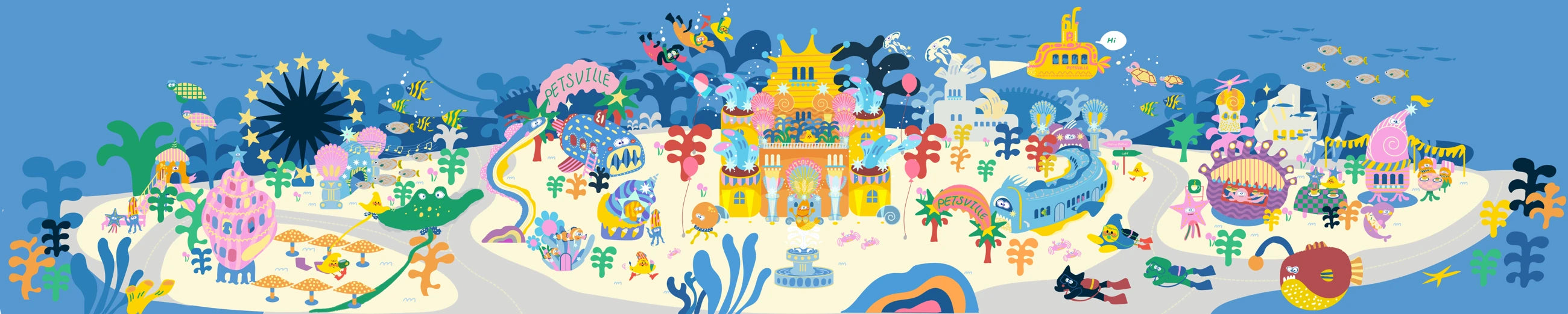 Ocean Fantasy illustrated world