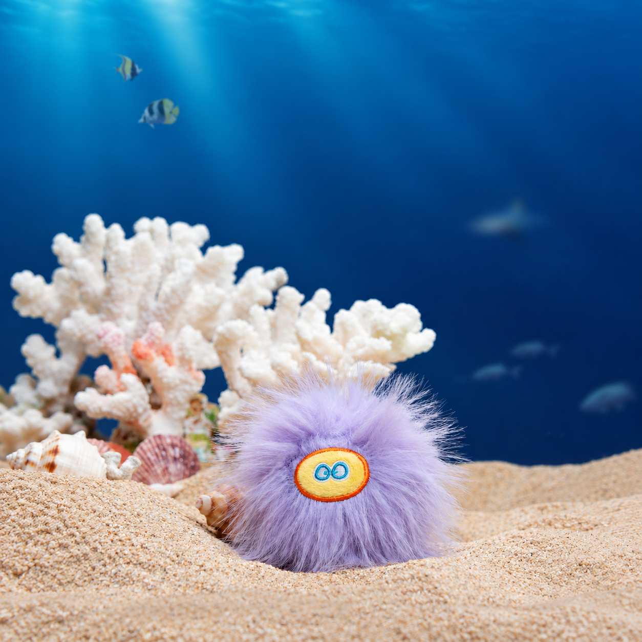 Purple Puff Sea Urchin Toy