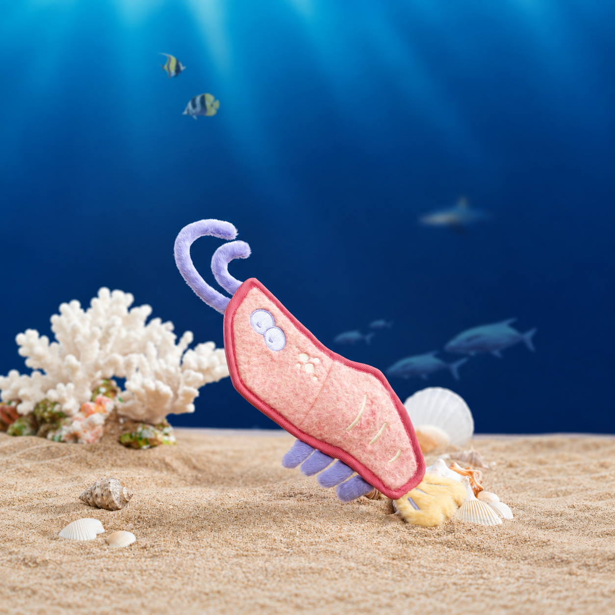 Peach Shrimp Toy