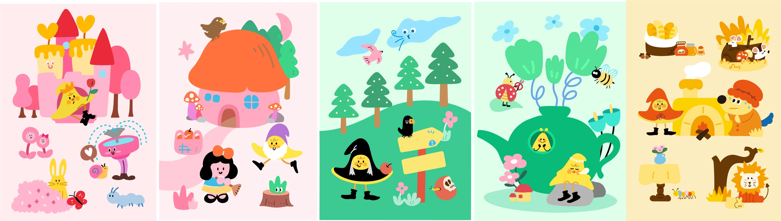 Sweet Pea Fairytale Town illustrated world